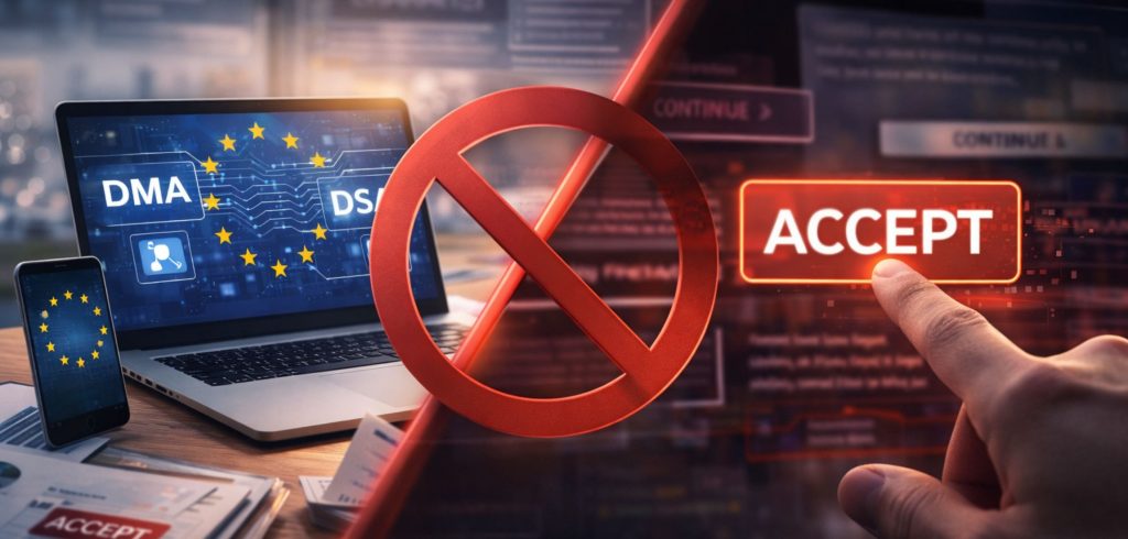 DMA and DSA regulation impact on dark patterns in digital marketing