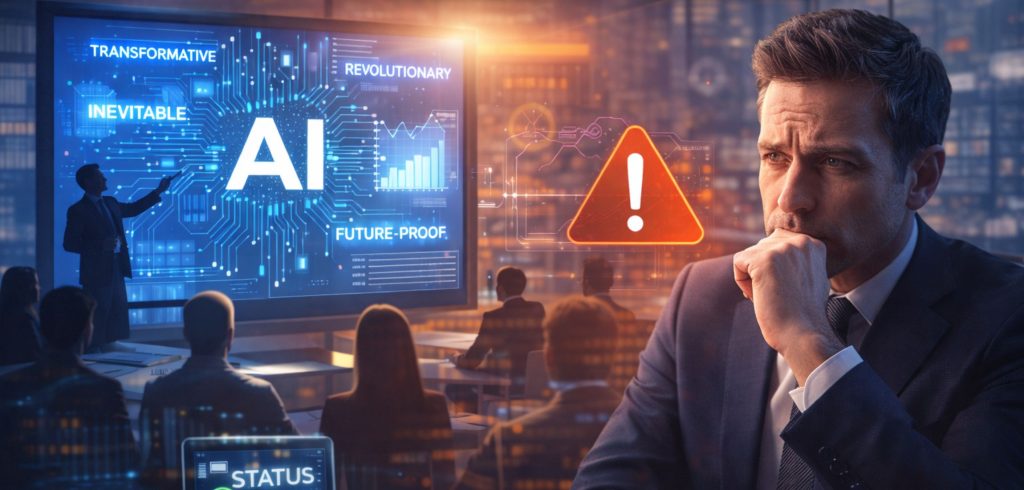 AI evangelism in business strategy concept illustration